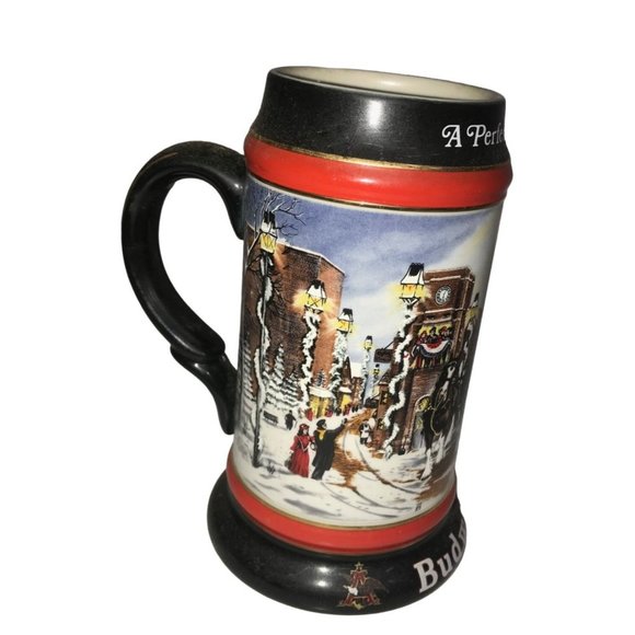Budweiser Collectible Beer Stein Set (An American Tradition, A Perfect Christmas - Picture 14 of 16